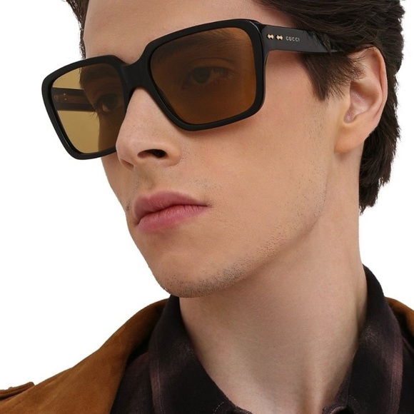 NEW AUTHENTIC GUCCI BLACK SUNGLASSES GUCCI BLACK UNISEX EYEWR - Picture 2 of 6